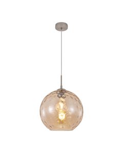 InLight Κρεμαστό φωτιστικό από μελί γυαλί 1XE27 D:30cm 4039-A-Amber