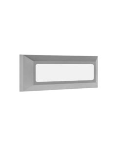 Φωτιστικό επιτοίχιο πλαφονιέρα HER-08 GREY LED εξωτερικού χώρου. Heronia 42-0015