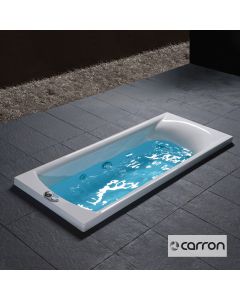 Μπανιέρα Ακρυλική Caronite DELTA με σύστημα Υδρομασάζ (1,75hp-8 jet) 1600x700, Carron Bath White 426CH