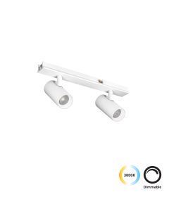 Διπλό Σποτ Track 7W Λευκό Slim Magnetic Viokef 4288701