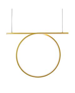 Κρεμαστό Φωτιστικό Χρυσό Kelsi Viokef 4325701