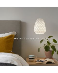 Μονόφωτο Λευκό D:225 Felicia Viokef 4339600