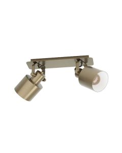 Eglo Southery Διπλό Σποτ με Ντουί E27 σε Χρυσό Χρώμα 43818