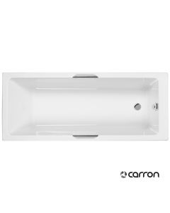Μπανιέρα Ακρυλική Caronite QUANTUM INTEGRA με σύστημα Υδρομασάζ (1,75hp-8 jet) 1700x750 με λαβές Chrome, Carron Bath White 466ACH