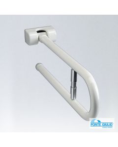 Μπάρα Τοίχου Ανακλινόμενη με Χαρτοθήκη 80εκ. Paint ΑΜΕΑ White 4BA-JCS-02