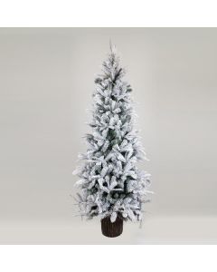ΔΕΝΤΡΟ ΕΛΑΤΟ ΧΙΟΝΙΣΜΕΝΟ, ΕΛΒΕΤΙΑ, ΜΕ ΞΥΛΙΝΟ ΚΟΡΜΟ ΣΤΗ ΒΑΣΗ, 180cm Eurolamp 600-30645