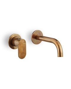 Μπαταρία Νιπτήρα Τοίχου Slim Vicario natural Brass 500045-225