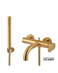 Μπαταρία Λουτρού Slim Vicario Brushed Gold 500100-201