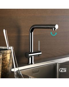 Μπαταρία Νεροχύτη Κουζίνας Oxygene Gessi Chrome 50201-031