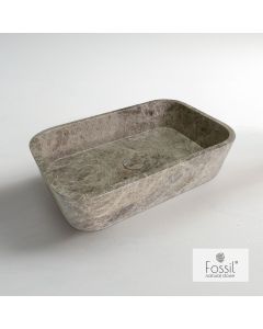 Νιπτήρας Μαρμάρινος  Gaia 60x38 h.14 Fossil Emperador Pale DS60-524