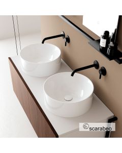 Νιπτήρας Πορσελάνης Skinny Φ40 h.15 Scarabeo White 5407-300