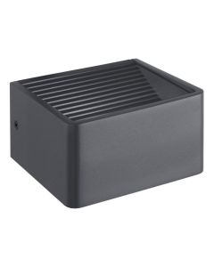 Απλίκα Επίτοιχη Εξωτερικού χώρου IP44, 6watt Led 750 lm 3000K Αλουμίνιο Ανθρακί Eglo Dominni 1 98269