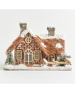 ΣΠΙΤΑΚΙ ΦΩΤΙΖΟΜΕΝΟ, ΜΕ ΜΟΝΟΠΑΤΙ, ΜΠΑΤΑΡΙΑΣ, 30x20x20cm Eurolamp 600-43990