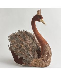 ΒΕΛΟΥΔΙΝΟΣ ΚΥΚΝΟΣ, ΚΑΦΕ, ΜΕ ΧΑΛΚΙΝΟ ΓΚΛΙΤΕΡ, 59cm Eurolamp 600-44453