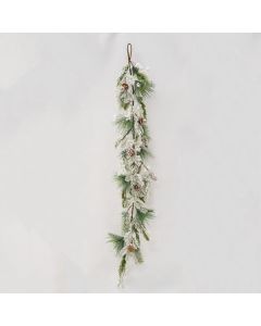 ΚΛΑΔΑ, ΧΙΟΝΙΣΜΕΝΗ ΛΕΥΚΑ BERRY, 150cm Eurolamp 600-45540