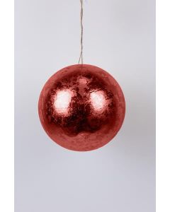 ΜΠΑΛΑ, ΜΕΤΑΛΛΙΚΟ ΚΟΚΚΙΝΟ, 30cm Eurolamp 600-46122