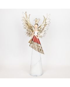 ΜΕΤΑΛΛΙΚΗ ΠΡΙΓΚΙΠΙΣΣΑ ΜΕ ΜΟΥΣΙΚΟ ΟΡΓΑΝΟ, 70.49cm Eurolamp 600-46487