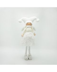 ΚΟΡΙΤΣΑΚΙ ΜΕ ΛΕΥΚΑ ΡΟΥΧΑ ΚΑΙ ΦΩΤΙΖΟΜΕΝΗ ΦΟΥΣΤΑ, 63cm Eurolamp 600-46641