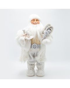 ΑΗ ΒΑΣΙΛΗΣ ΜΕ ΛΕΥΚΗ ΓΟΥΝΑ ΚΑΙ ΔΩΡΑΚΙΑ, 45cm Eurolamp 600-47094