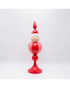 ΓΥΝΑΙΚΑ ΑΓΙΟΥ ΒΑΣΙΛΗ, ΚΟΚΚΙΝΟ ΡΟΖ, ΜΕΤΑΛΛΙΚΟ,  14x13x45cm Eurolamp 600-47744