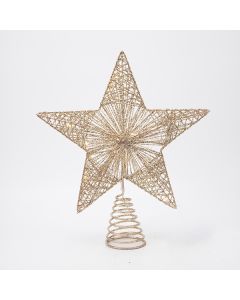 XMAS ΦΩΤΙΖΟΜΕΝΟ ΣΑΜΠΑΝΙ ΑΣΤΕΡΙ 26x6x30cm 20 MINI LED ΜΠΑΤΑΡΙΑΣ 2AA ΧΡΟΝΟΔΙΑΚΟΠΤΗΣ ΑΣΗΜΙ ΧΑΛΚΙΝΟ ΚΑΛΩΔΙΟ ΘEPMO ΛEYKO LED ΠΑΡΟΧΗ 30cm IP20 Eurolamp 600-48717
