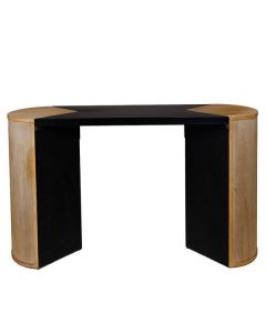 ΚΟΝΣΟΛΑ ΜΕΤΑΛΛΙΚΗ - ΞΥΛΙΝΗ ΜΑΥΡΗ - NATURAL 140x40.5x81cm Eurolamp 810-00038