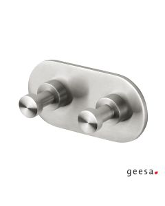 Άγκιστρο μπάνιου διπλό NEMOX Geesa Inox Λείο 6515-110