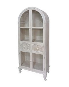 ΒΙΤΡΙΝΑ ΞΥΛΙΝΗ ΑΝΟΙΧΤΟ ΓΚΡΙ 67.5x32x160cm Eurolamp 810-00174