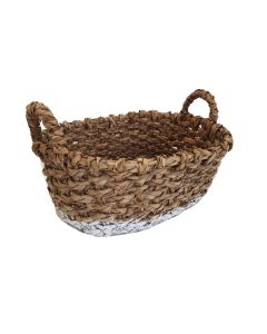 Καλάθι Ψάθινο-Sea Grass 44*32*18 cm Black Rush 6719C