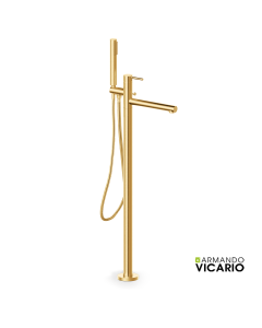 Μπαταρία Λουτρού Επιδαπέδια Cyrcus Vicario Brushed Gold 700065-201