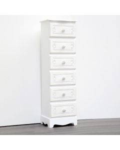 ΣΥΡΤΑΡΙΕΡΑ ΞΥΛΙΝΗ ΛΕΥΚΗ 29x23x95cm Eurolamp 750-25030