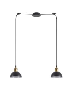 SE21-BR-10-BL2-MS3 MAGNUM BRONZE Black Metal Shade Pendant+ HOMELIGHTING 77-8777