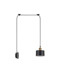SE21-BR-10-BL1W-MS1  MAGNUM BRONZE Black Metal Shade Wall Lamp+ HOMELIGHTING 77-8896