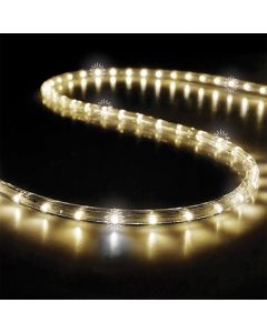 ΦΩΤΟΣΩΛΗΝΑ, LED, ΜΟΝΟΚΑΝΑΛΗ, ΘΕΡΜΗ ΛΕΥΚΗ 50m, 30 ΘΕΡΜΑ ΛΕΥΚΑ LED & 6 ΘΕΡΜΑ ΛΕΥΚΑ FLASH LED ΑΝΑ ΜΕΤΡΟ, ΜΕ ΑΝΤΙΗΛΙΑΚΗ ΠΡΟΣΤΑΣΙΑ, ΚΟΠΗ ΑΝΑ 1m, IP65 Eurolamp 600-22244