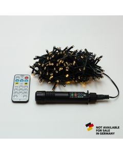 XMAS ΛΑΜΠΑΚΙ ΣΕΙΡΑ 400 LED 3mm ΜΕ ΦΟΡΗΤΟ ΦΟΡΤΙΣΤΗ 24V-31V ΜΠΑΤΑΡΙΑΣ 1800mAh ΜΕ 8 ΠΡΟΓΡΑΜΜΑΤΑ ΤΗΛΕΧΕΙΡΙΣΤΗΡΙΟ (TIMER DIMMER) ΠΡΑΣΙΝΟ PVC ΚΑΛΩΔΙΟ ΘΕΡΜΟ ΛΕΥΚΟ LED ΑΝΑ 10cm ΠΑΡΟΧΗ 3m IP44 Eurolamp 600-19180