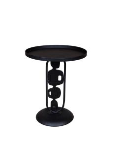 ΤΡΑΠΕΖΙ BOHΘΗΤΙΚΟ ΜΕΤΑΛΛΙΚΟ ΜΑΥΡΟ 50x50x60cm Eurolamp 810-00029