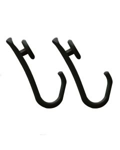 Easy roll hooks 12 pcs black κρίκοι κουρτίνας μπάνιου Sealskin  800129