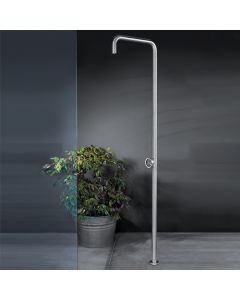 Στήλη Ντουζιέρας εξωτερικού χώρου με μίκτη Slim, Vicario AISI316 Inox 800323-111