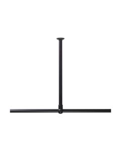 60 Ø 28 mm black στήριγμα οροφής για βραχίονα μπάνιου γωνιακό Sealskin 800618