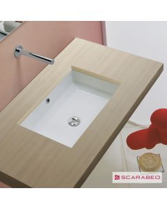 Νιπτήρας Πορσελάνης Τech Υποκαθήμενος 54,5x35,8 Scarabeo White 8037-300