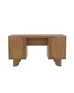 ΓΡΑΦΕΙΟ ΜΕ 2 ΝΤΟΥΛΑΠΙΑ ΞΥΛΟ ΜΑΝΓΚΟ ΚΑΦΕ 140x60x76cm Eurolamp 810-00421