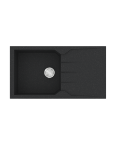 Νεροχύτης Κουζίνας 86x50cm Ένθετος Ερμάριο 55cm Γρανίτης Sanitec Ultra Granite 814-36-Grafite