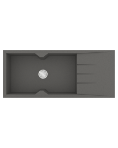Νεροχύτης Κουζίνας 116x50cm Ένθετος Ερμάριο 80cm Γρανίτης Sanitec Ultra Granite 817-35-Pietra 
