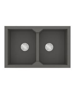 Νεροχύτης Κουζίνας 86x50cm Ένθετος Ερμάριο 90cm Γρανίτης Sanitec Ultra Granite 818-35-Pietra 