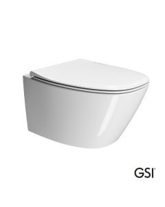 Λεκάνη Κρεμαστή MODO+/54 Swirlflush με κάλυμμα Slim Soft Close MS84C, GSI White 841500SC-300