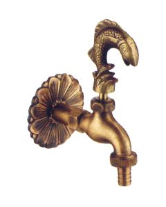 Κάνουλα -Βρύση Κήπου / Μπαλκονιού με Ροζέτα Μπρονζέ Διακοσμητικό Ψάρι 86015500