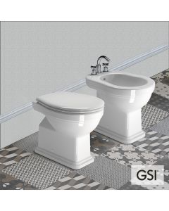 Λεκάνη Υψηλής Πίεσης Κατωστόμια CLASSIC/54 με κάλυμμα Soft Close MS87C White, GSI White 871000C-300