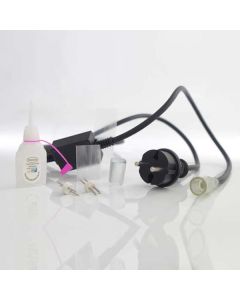 ΣET 5τεμ, ΚΑΛΩΔΙΟ 1.50m, ΤΑΠΑ ΚΑΙ ΣΥΝΔΕΣΜΟΣ ΓΙΑ LED ΜΟΝΟΚΑΝΑΛΟ ΦΩΤΟΣΩΛΗΝΑ, IP44 Eurolamp 600-22250
