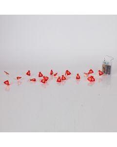 ΣΕΙΡΑ, 20 MINI LED, ΣΑΚΙΑ ΜΕ ΧΙΟΝΟΝΙΦΑΔΕΣ, ΜΠΑΤΑΡΙΑΣ 3xAA, ΧΡΟΝΟΔΙΑΚΟΠΤΗ, ΑΣΗΜΙ ΧΑΛΚΙΝΟ ΚΑΛΩΔΙΟ, ΘΕΡΜΟ ΛΕΥΚΟ LED ΑΝΑ 10cm, ΠΡΟΕΚΤΑΣΗ ΠΑΡΟΧΗΣ 30cm, IP20 Eurolamp 600-03354