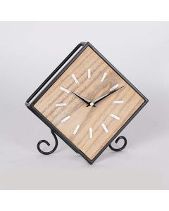 ΕΠΙΤΡΑΠΕΖΙΟ ΡΟΛΟΪ ΞΥΛΙΝΟ - ΜΕΤΑΛΙΚΟ 21.5x10x22cm Eurolamp 753-13010